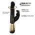 Dorcel Baby Rabbit 2.0 - Zwarte-gouden clitorisvibrator