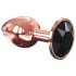 Dorcel Diamond Plug S - aluminium anaalplug - klein (roségoud)