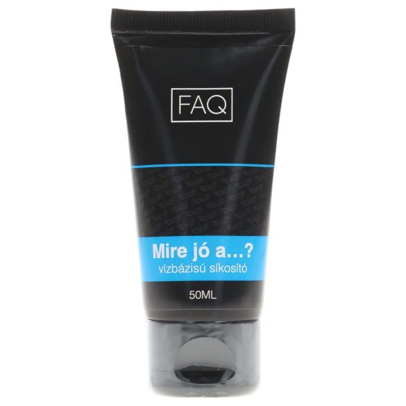 FAQ - Waarvoor is…? glijmiddel op waterbasis (50ml)