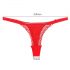 Panty Rose - Verborgen string in roos - rood (S-L)