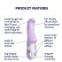 Satisfyer Charming Smile - waterdichte oplaadbare G-spot vibrator (paars)