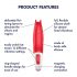 Satisfyer Power Flower - oplaadbare, waterdichte vibrator (rood)