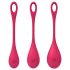 Satisfyer Yoni Power 1 - rode geishaballen set (3-delig)