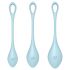 Satisfyer Yoni Power 2 - blauwe geishaballenset (3 stuks)