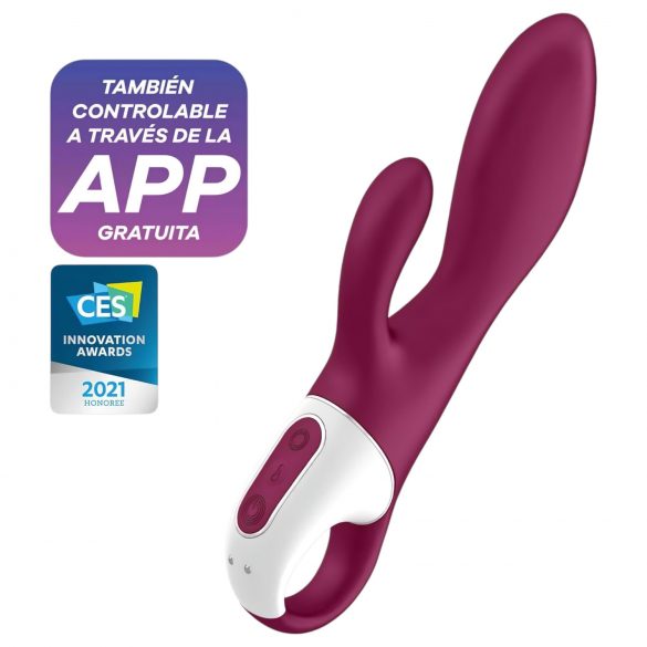 Satisfyer Heated Affair - verwarmende vibrator met clitorisstimulator (rood)