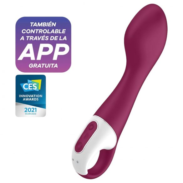 Satisfyer Hot Spot - oplaadbare verwarmende G-spot vibrator (rood)