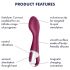 Satisfyer Hot Spot - oplaadbare verwarmende G-spot vibrator (rood)