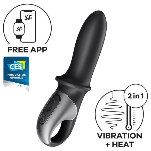 Satisfyer Hot Passion - slimme verwarmde anaalvibrator (zwart)