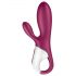 Satisfyer Hot Bunny - slimme verwarmde vibrator met clitoris-arm (rood)