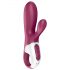 Satisfyer Hot Bunny - slimme verwarmde vibrator met clitoris-arm (rood)