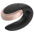 Satisfyer Double Love - slimme, afstandsbediende duo vibrator (zwart)