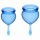 Satisfyer Feel Good - menstruatiecup set (blauw) - 2 stuks