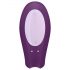 Satisfyer Double Joy - slimme, waterdichte duo-vibrator (paars)