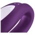 Satisfyer Double Joy - slimme, waterdichte duo-vibrator (paars)