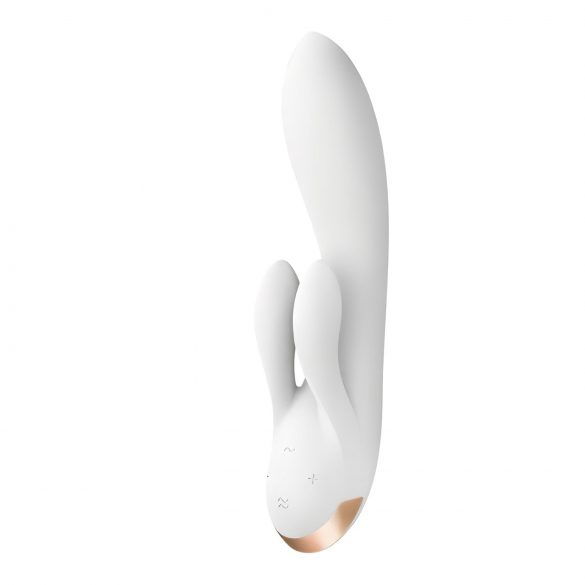 Satisfyer Double Flex - slimme vibrator met clitorisstimulatie (wit)