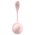 Satisfyer Ribbelige Bloem - roze vibratie-ei met afstandsbediening