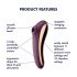 Satisfyer Dual Kiss - Vaginale en clitorale vibrator 2in1 (paars)