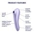 Satisfyer Dual Pleasure - slimme 2in1 luchtdrukvibrator (paars)