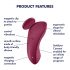 Satisfyer Sexy Secret - slimme waterdichte slipvibrator (rood)