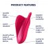 Satisfyer High Fly - waterdichte clitoris vibrator, oplaadbaar (magenta)