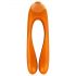 Satisfyer Candy Cane - waterdichte, oplaadbare dubbele vibrator (oranje)