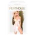 Penthouse Sweet Beast - wit babydoll set met roosjes