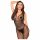 Penthouse Wild Catch - mouwloze zwarte fishnet catsuit