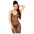 Penthouse Love on Fire - glanzend doorschijnende bodysuit met string (zwart)