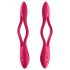 Satisfyer Elastic Joy - flexibele koppelvibrator rood, oplaadbaar