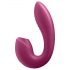 Satisfyer Sunray - oplaadbare 2in1 luchtdrukvibrator (rood)