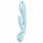 Satisfyer Triple Oh - oplaadbare clitorisstimulator met arm (blauw)