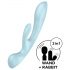 Satisfyer Triple Oh - oplaadbare clitorisstimulator met arm (blauw)