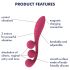 Satisfyer Tri Ball 1 - multifunctionele oplaadbare vibrator (rood)