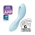 Satisfyer Curvy Trinity 5+ - slimme 2in1 vibrator (blauw)