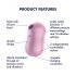 Satisfyer Cotton Candy - oplaadbare luchtvibratie clitorisvibrator (paars)