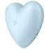 Satisfyer Cutie Heart - Oplaadbare luchtpuls clitorisstimulator (blauw)