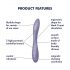 Satisfyer G-spot Flex 2 - oplaadbare, waterdichte G-spot vibrator (paars)