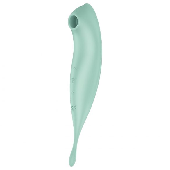 Satisfyer Twirling Pro - slimme 2in1 clitorisvibrator (mintgroen)