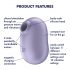 Satisfyer Pro To Go 2 - oplaadbare luchtdruk clitorisstimulator (violet)