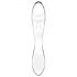 Satisfyer Dazzling Crystal 1 - Dubbelzijdige glazen dildo (transparant)