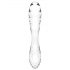 Satisfyer Dazzling Crystal 1 - Dubbelzijdige glazen dildo (transparant)