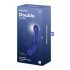 Satisfyer Double Crystal - Dubbelzijdige glazen dildo (blauw)