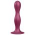 Satisfyer Double Ball-R - Rood verzwaard dildo met zuigvoet