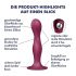 Satisfyer Double Ball-R - Rood verzwaard dildo met zuigvoet