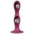 Satisfyer Double Ball-R - Rood verzwaard dildo met zuigvoet