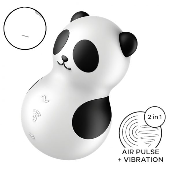 Satisfyer Pocket Panda - luchtharmonie clitoris stimulator (zwart)