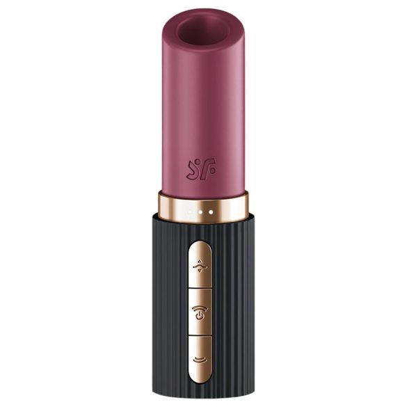 Satisfyer Pro 2 Kiss - luchtdruk vibrator in lipstickvorm (zwart)