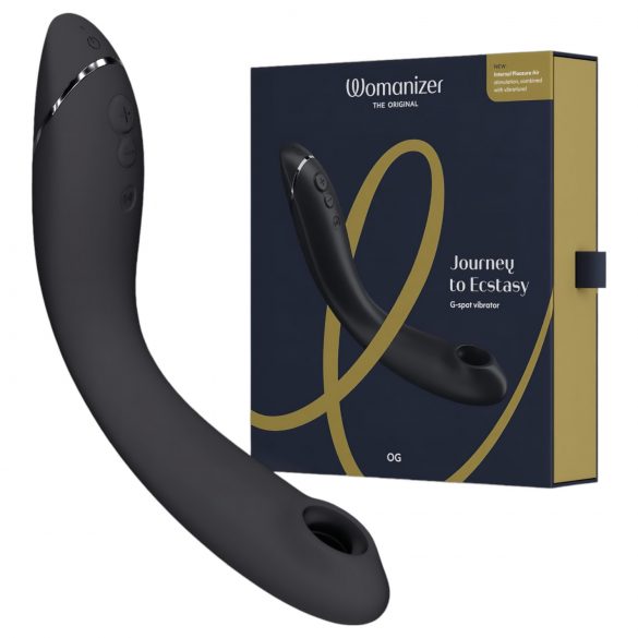 Womanizer OG - oplaadbare luchtdruk 2in1 vibrator (zwart)