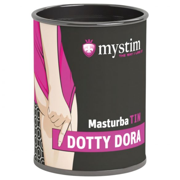 Mystim MasturbaTIN Dotty Dora - stipvormige masturbator (wit)