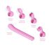 Magische Stick - vibrator met verwisselbare clitorisstok (roze)